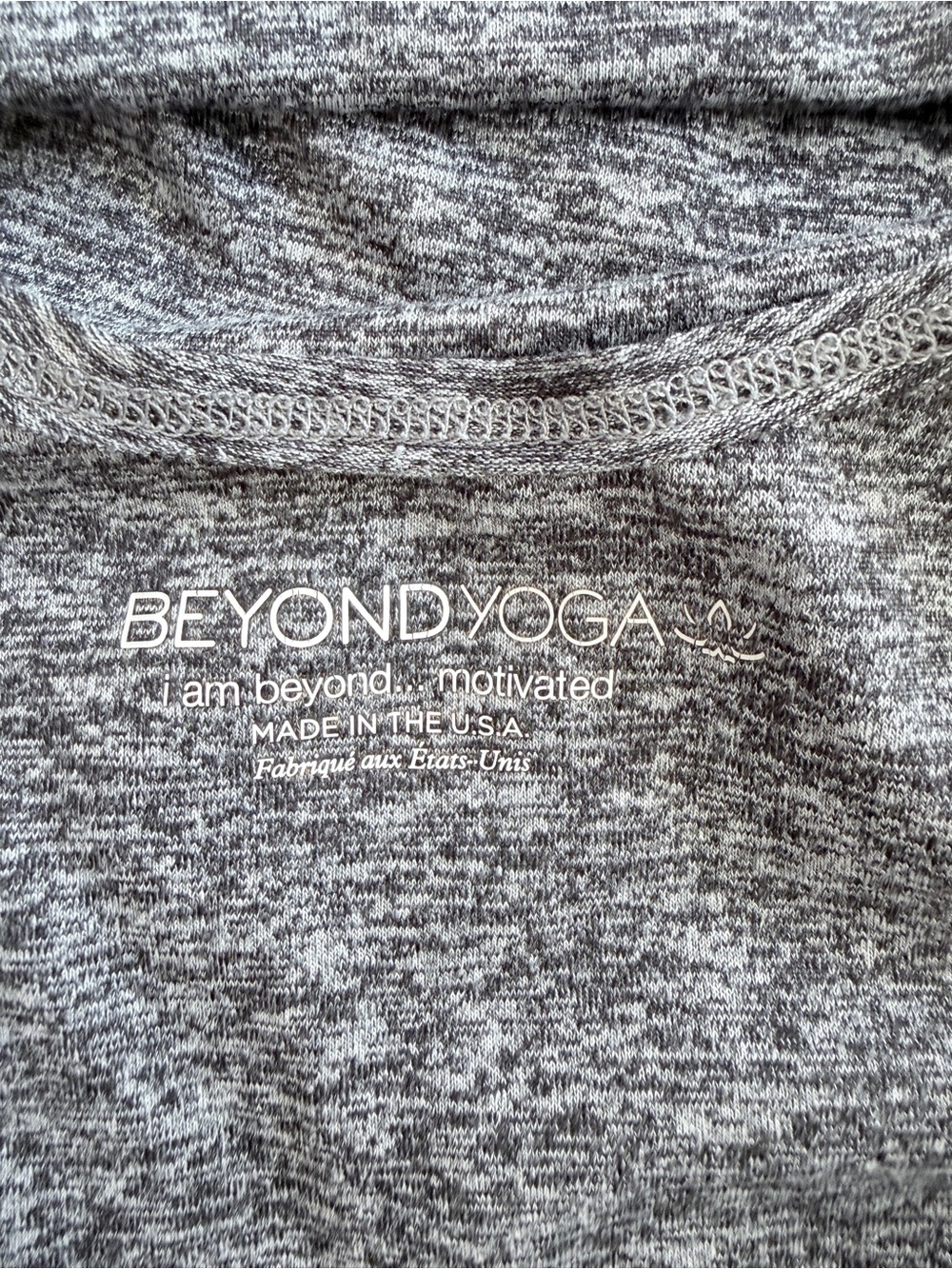 Beyond Yoga Charcoal Heather Sleeveless Tank Sz S - Picture 3 of 4